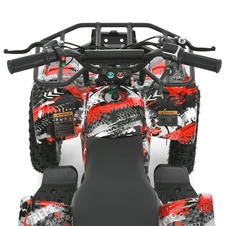 Подростковый квадроцикл HB-EATV 800NP-3, 3 аккумулятора, двигатель 800 Вт, красный фото 99