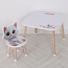 Деревянный столик со стульчиком M 502-8-3, Микки Маус купить