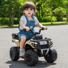 Детский электроквадроцикл M 6286 EBLR-13 с пультом управления, бежевый фото 11