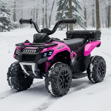 Детский электроквадроцикл M 6286 EBLR-8 с пультом управления, розовый