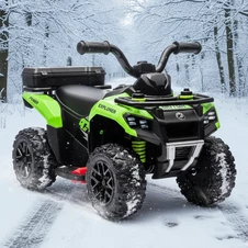 Детский квадроцикл на аккумуляторе M 6286 EBLR-5 зеленый, пульт управления