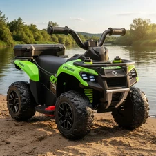 Детский квадроцикл на аккумуляторе M 6286 EBLR-5 зеленый, пульт управления купить