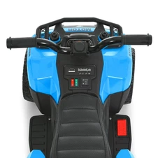 Детский квадроцикл на аккумуляторе M 6286 EBLR-4 синий, пульт управления фото 32