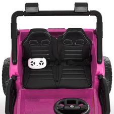 Двухместный детский электромобиль джип M 6287 EBLR-8 (24V), мягкое сиденье, розовый фото 16