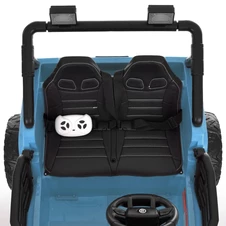 Двухместный детский электромобиль джип M 6287 EBLR-4 (24V), мягкое сиденье, синий фото 13