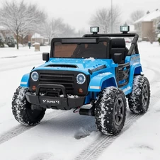 Детский электромобиль джип M 6287 EBLR-4 (24V), мягкое сиденье, синий купить