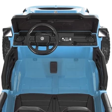 Двухместный детский электромобиль джип M 6287 EBLR-4 (24V), мягкое сиденье, синий фото 77