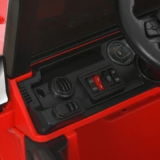 Двухместный детский джип M 6287 EBLR-3 (24V) электромобиль, кожаное сиденье, красный фото 88