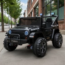 Детский джип M 6287 EBLR-2 (24V) электромобиль, кожаное сиденье, черный