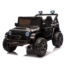 Детский джип M 6287 EBLR-2 (24V) электромобиль, кожаное сиденье, черный фото 11