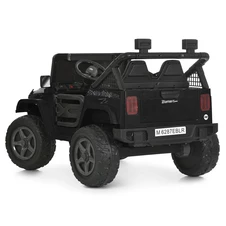 Двухместный детский джип M 6287 EBLR-2 (24V) электромобиль, кожаное сиденье, черный фото 33
