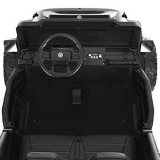 Двухместный детский джип M 6287 EBLR-2 (24V) электромобиль, кожаное сиденье, черный фото 77