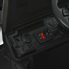 Двухместный детский джип M 6287 EBLR-2 (24V) электромобиль, кожаное сиденье, черный фото 99