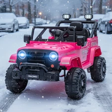 Джип на аккумуляторе для детей M 6289 EBLR-8, 2 мотора, музыка, свет, розовый