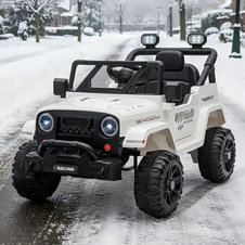 Детский джип на аккумуляторе M 6289 EBLR-1, 2 мотора, музыка, свет, белый