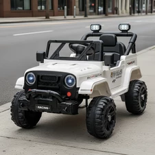 Детский джип на аккумуляторе M 6289 EBLR-1, 2 мотора, музыка, свет, белый купить