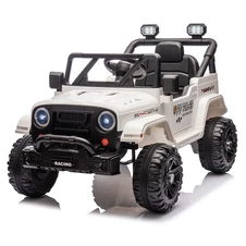 Детский джип на аккумуляторе M 6289 EBLR-1, 2 мотора, музыка, свет, белый фото 33