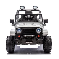 Детский джип на аккумуляторе M 6289 EBLR-1, 2 мотора, музыка, свет, белый фото 77