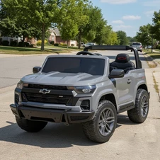 Детский электромобиль M 6290 EBLR-11 (24V) двухместный Chevrolet, 4 двигателя, серый купить