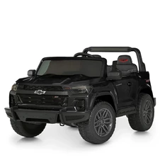 Двухместный детский электромобиль M 6290 EBLR-2 (24V) Chevrolet, мягкое сиденье, черный фото 55