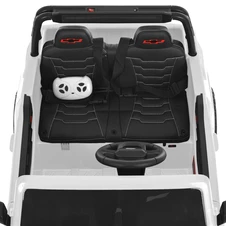 Двухместный детский электромобиль M 6290 EBLR-1 (24V) Chevrolet, мягкое сиденье, белый фото 14