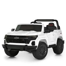 Двухместный детский электромобиль M 6290 EBLR-1 (24V) Chevrolet, мягкое сиденье, белый фото 99