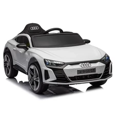 Детская машина M 6268 EBLR-1 Audi белая, кожаное сиденье фото 66