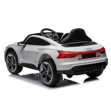 Детская машина M 6268 EBLR-1 Audi белая, кожаное сиденье фото 77