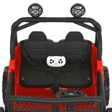 Двухместный детский джип на аккумуляторе M 6259 EBLR-3 (24V) красный, кожаное сиденье фото 16