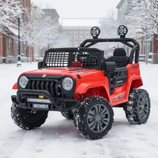 Детский джип на аккумуляторе M 6259 EBLR-3 (24V) красный, кожаное сиденье купить
