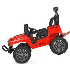 Двухместный детский джип на аккумуляторе M 6259 EBLR-3 (24V) красный, кожаное сиденье фото 66