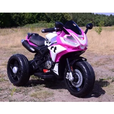 Мотоцикл для детей M 6267 EL-8 розовый, два двигателя, музыка, свет фото 11