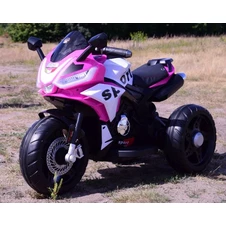 Мотоцикл для детей M 6267 EL-8 розовый, два двигателя, музыка, свет купить