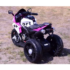 Мотоцикл для детей M 6267 EL-8 розовый, два двигателя, музыка, свет фото 66