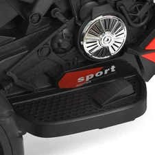 Детский мотоцикл M 6267 EL-3 на аккумуляторе, кожаное сиденье, красный фото 25