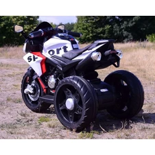 Детский мотоцикл M 6267 EL-3 на аккумуляторе, кожаное сиденье, красный фото 77