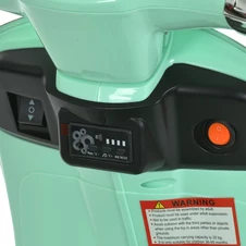 Детский мотоцикл Vespa M 6288 EL-15 скутер, два двигателя, бирюзовый фото 57