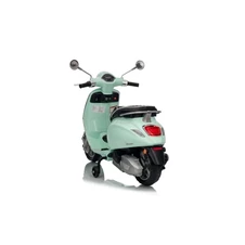 Детский мотоцикл Vespa M 6288 EL-15 скутер, два двигателя, бирюзовый фото 88