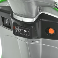 Детский мотоцикл Vespa M 6288 EL-11-5 скутер, два двигателя, серо-зеленый фото 99