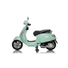 Детский мотоцикл Vespa M 6288 EL-11-4 скутер, два двигателя, серо-синий фото 44