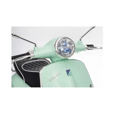Детский мотоцикл Vespa M 6288 EL-11-4 скутер, два двигателя, серо-синий фото 55