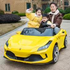 Детский электромобиль M 6197 EBLR-6 (24V) двухместный Ferrari, желтый, свет, MP3, Bluetooth купить