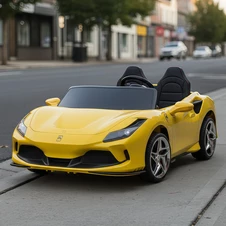 Детский электромобиль M 6197 EBLR-6 (24V) двухместный Ferrari, желтый, свет, MP3, Bluetooth фото 55