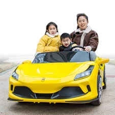 Детский электромобиль M 6197 EBLR-6 (24V) двухместный Ferrari, желтый, свет, MP3, Bluetooth фото 88