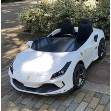 Детский электромобиль M 6197 EBLR-1 (24V) двухместный Ferrari, белый, свет, MP3, Bluetooth фото 11