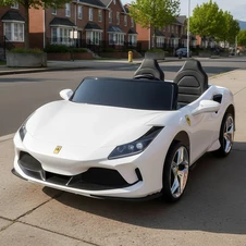 Детский электромобиль M 6197 EBLR-1 (24V) двухместный Ferrari, белый, свет, MP3, Bluetooth купить