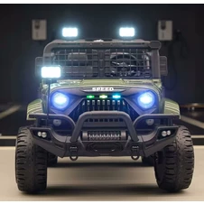 Двухместный детский джип M 6270 EBLR-10 (24V) электромобиль, хаки, свет, MP3, Bluetooth фото 11