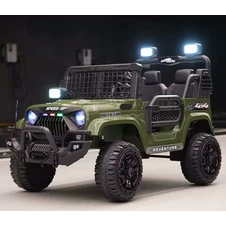 Двухместный детский джип M 6270 EBLR-10 (24V) электромобиль, хаки, свет, MP3, Bluetooth купить