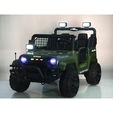 Двухместный детский джип M 6270 EBLR-10 (24V) электромобиль, хаки, свет, MP3, Bluetooth фото 44