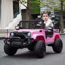 Двухместный детский джип M 6270 EBLR-8 (24V) электромобиль, розовый, свет, MP3, Bluetooth